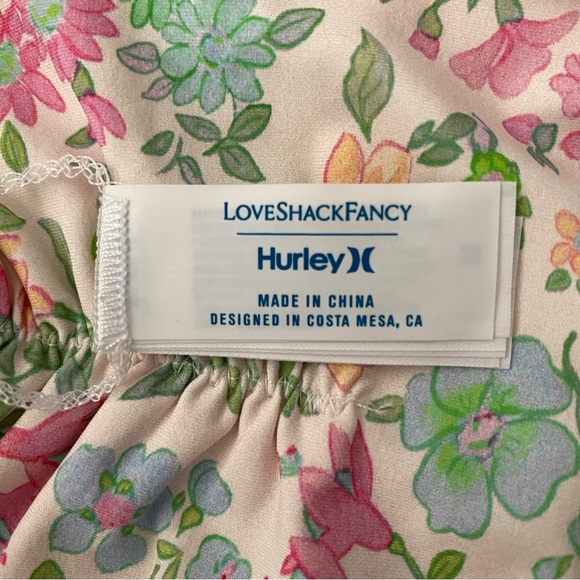 LoveShackFancy X Hurley Sunny Meadow Bikini M NWT - Picture 9 of 13